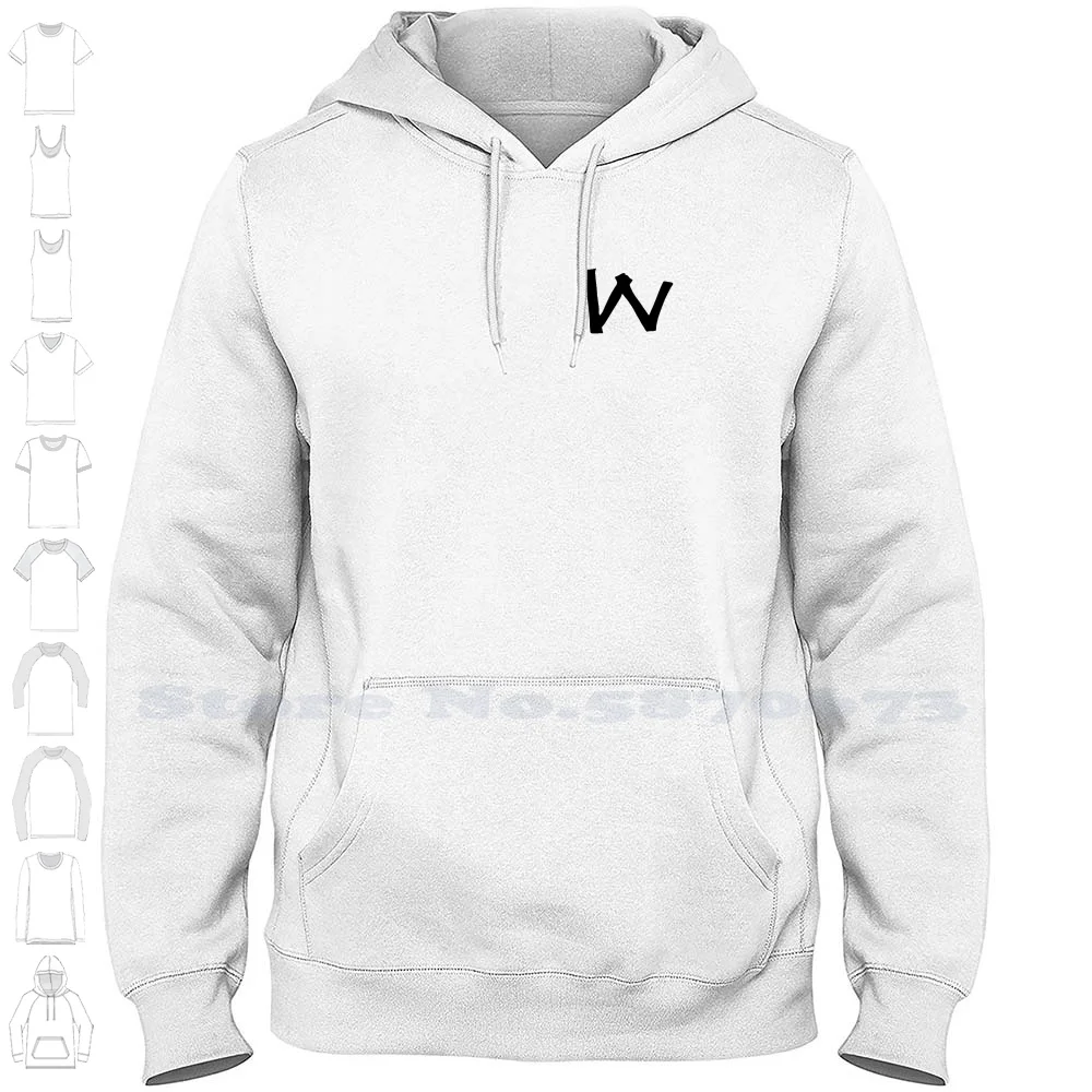 W Letter ( Tape Monogram ) Streetwear Sport Hoodie Sweatshirt Letter W Williams White Walker Wright Ward Watson Wood Washington