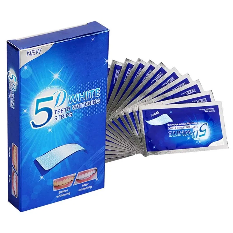 5d Gel Tooth Whitening Kit White Teeth Strips Oral Care Kit False Teeth Strip Dental Veneers Whitening Gel Dropshipping