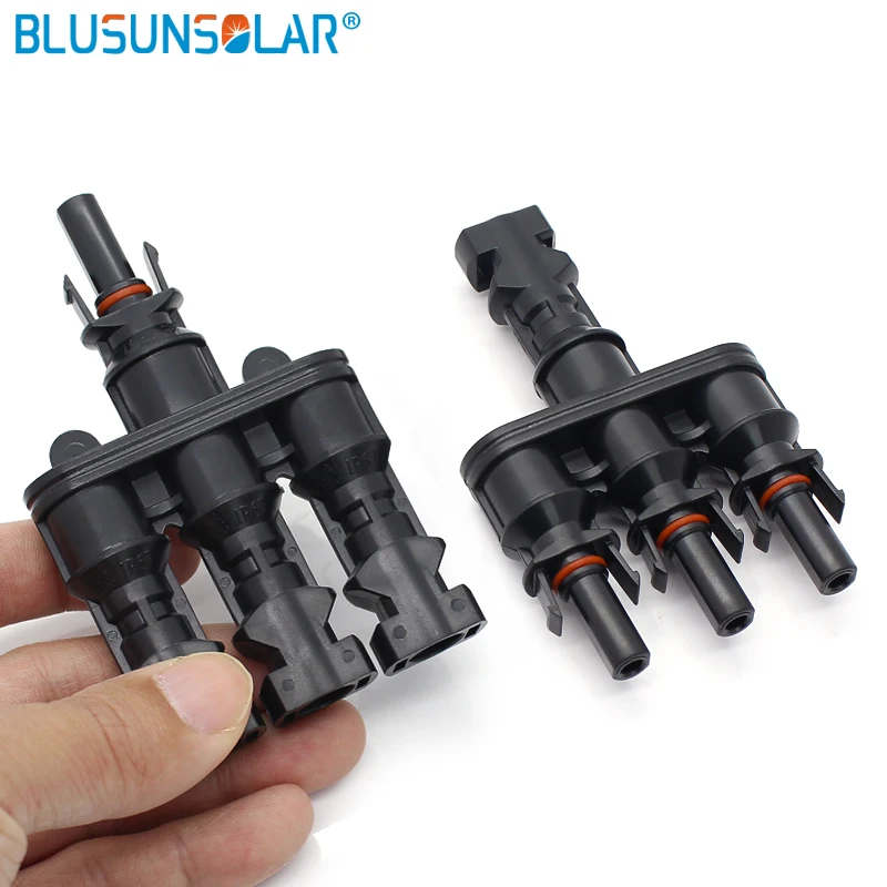 

50 pairs/lot IP67 3 in 1 SOLAR PV Branch Solar Panel Connectors/cable connector Male and Female Adapter LJQ148