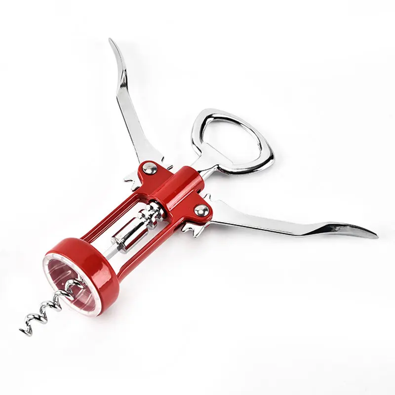 Creative Zinc Alloy Wine Corkscrew Kitchen Tools Stainless Steel Wine Corkscrew Portable Metal Red Wine Opener Cork Remover