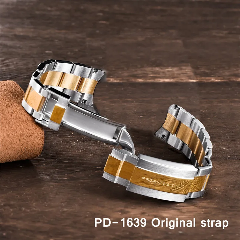 PAGANI DESIGN original strap PD-1639 model stainless steel strap 21mm 22mm