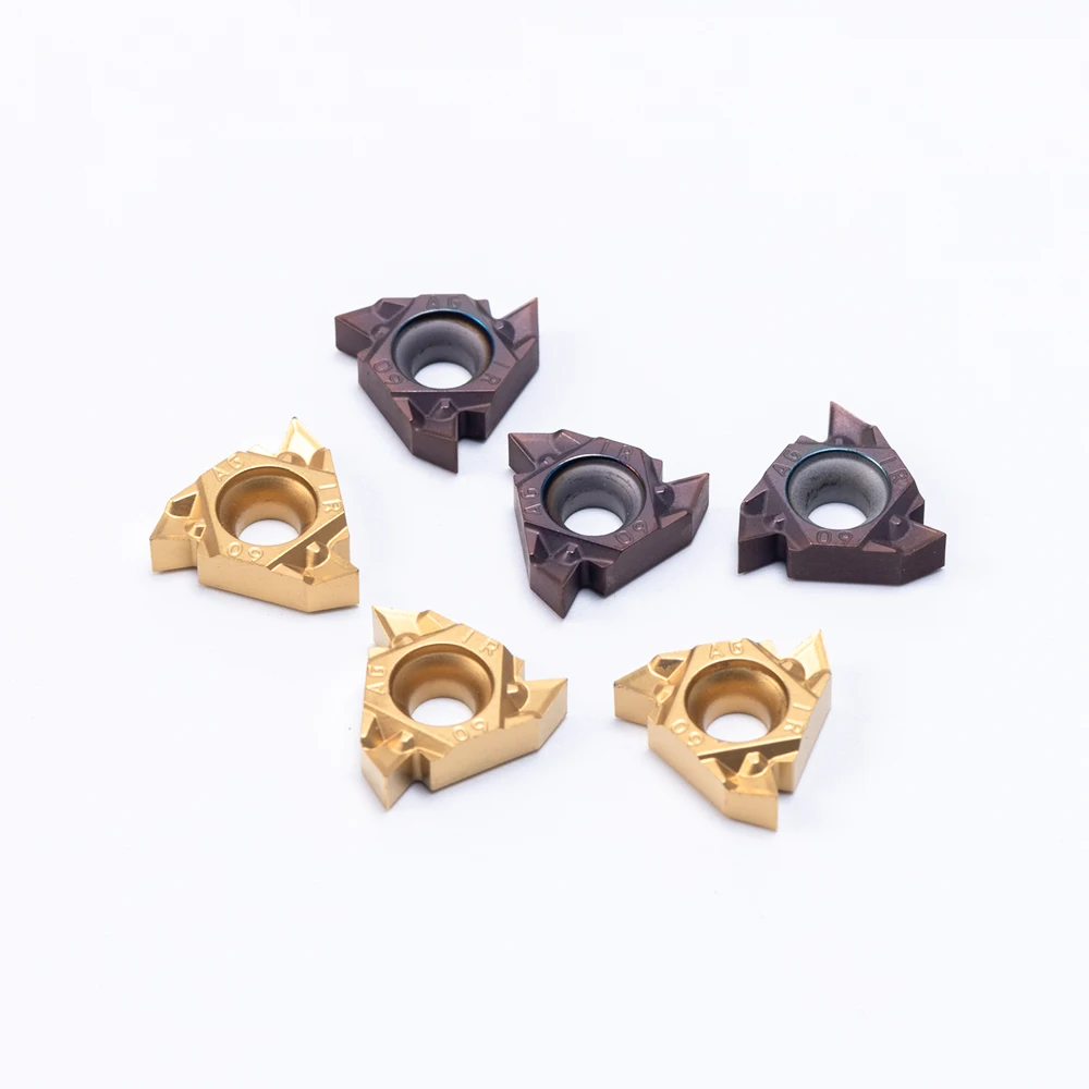 Inserção da linha mmt 16ir ag60 vp15tf/us735/ue6020 ferramenta de torneamento do carboneto da inserção do metal torno 16irag60 inserção de gerencio