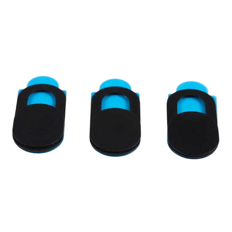 3pcs Plastic Camera Shield Stickers Notebook PC Tablet PC Mobile Anti-Hacker Peeping Protection Privacy Cover black