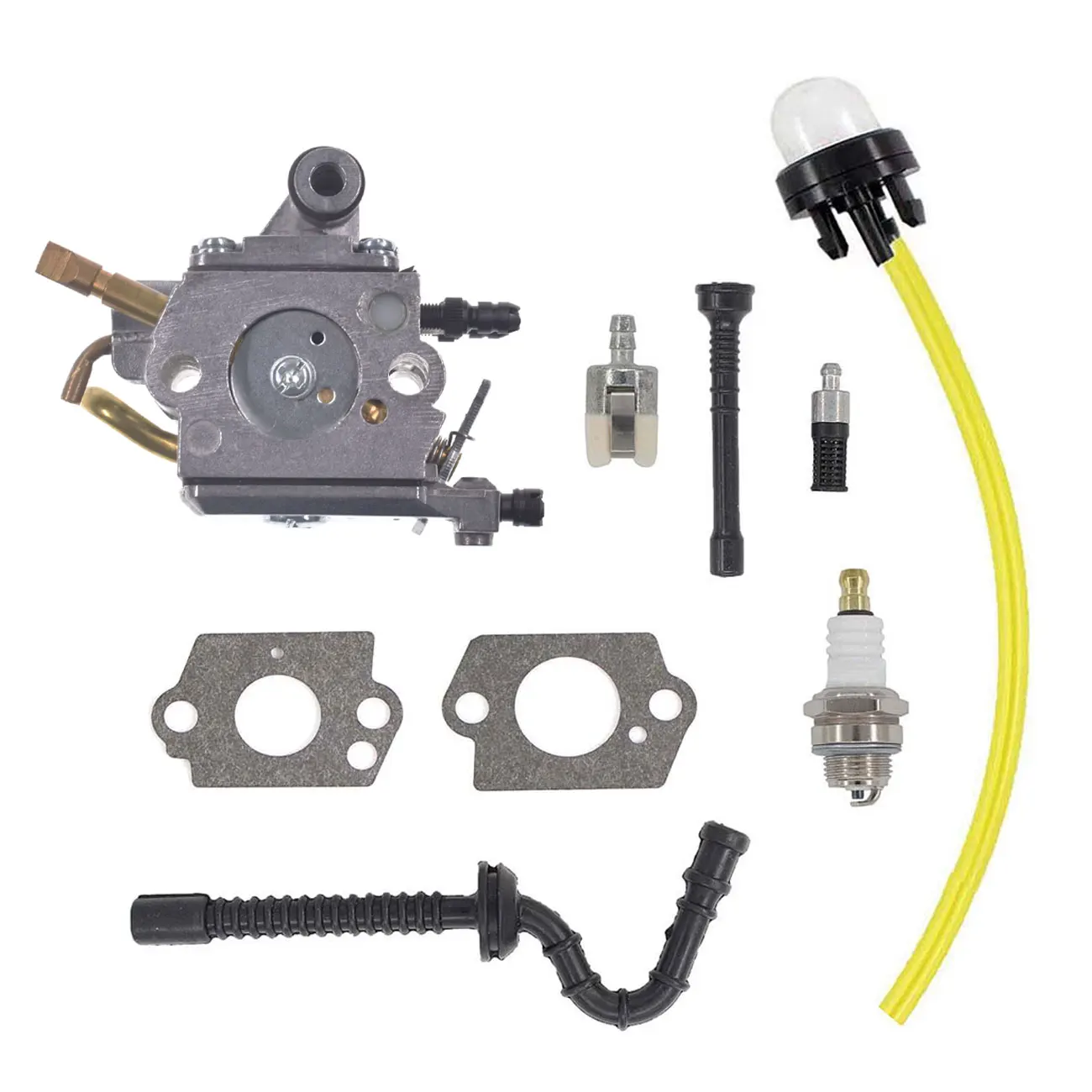 기화기 점화 플러그 Carb 연료 호스 Pimer 전구 연료 lineFor Stihl MS192 MS192T MS192TC 전기 톱 Zama C1Q-S258