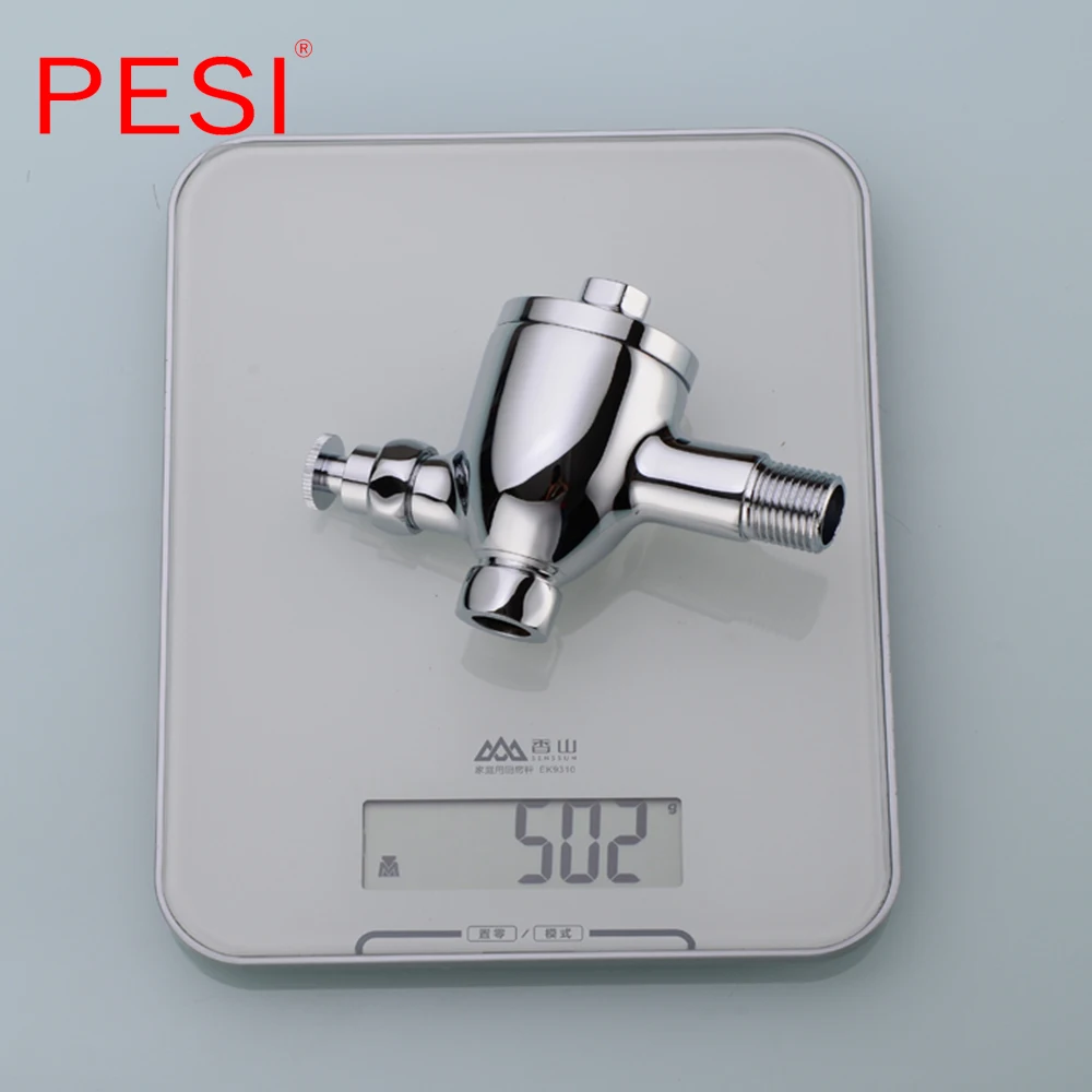 Toilet  Pressed Self Closing Flushing Valve Urinal Device Diverter Brass delay urine valve Toilet Valve Hotel Hand Pressing Tool