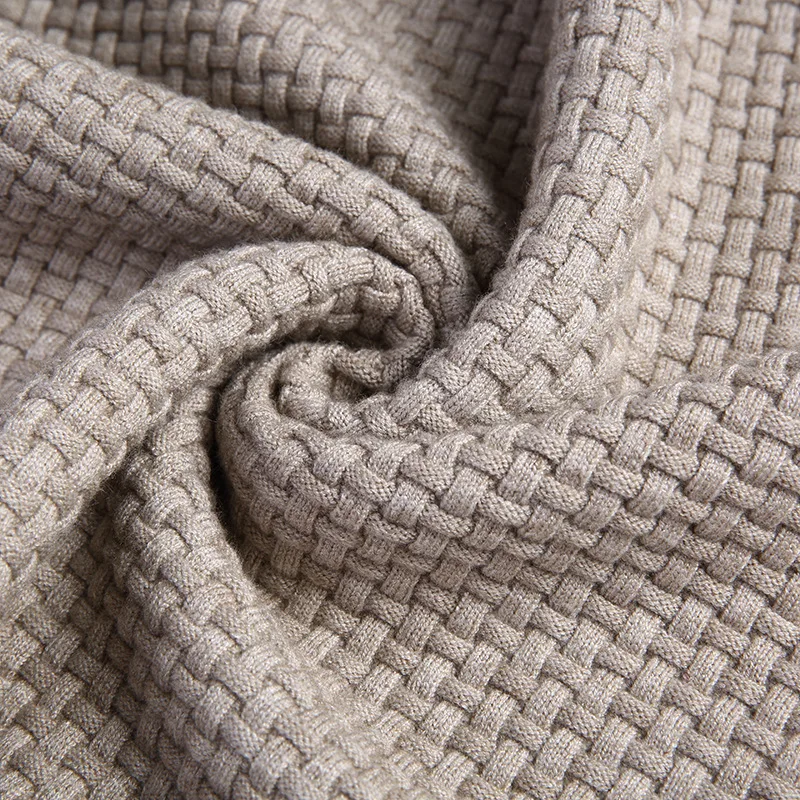 2023 Herbst Winter warme Woll pullover lässig Hit Farbe Patchwork V-Ausschnitt Pullover Männer Marke Slim Fit Baumwoll pullover