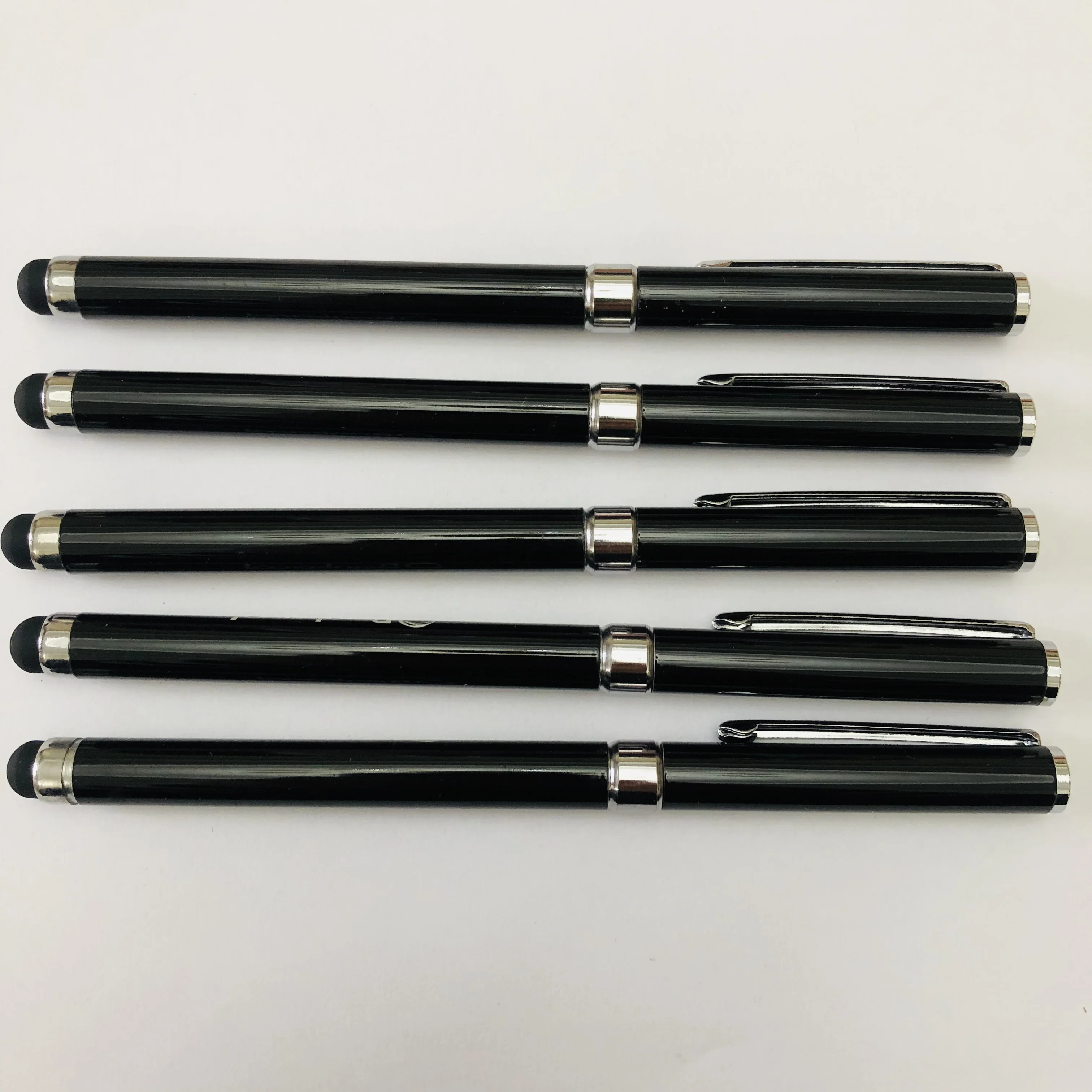 

High quality Luxury touch pen promotion metal ball pen with stylus with pen cap engrave personal logo name