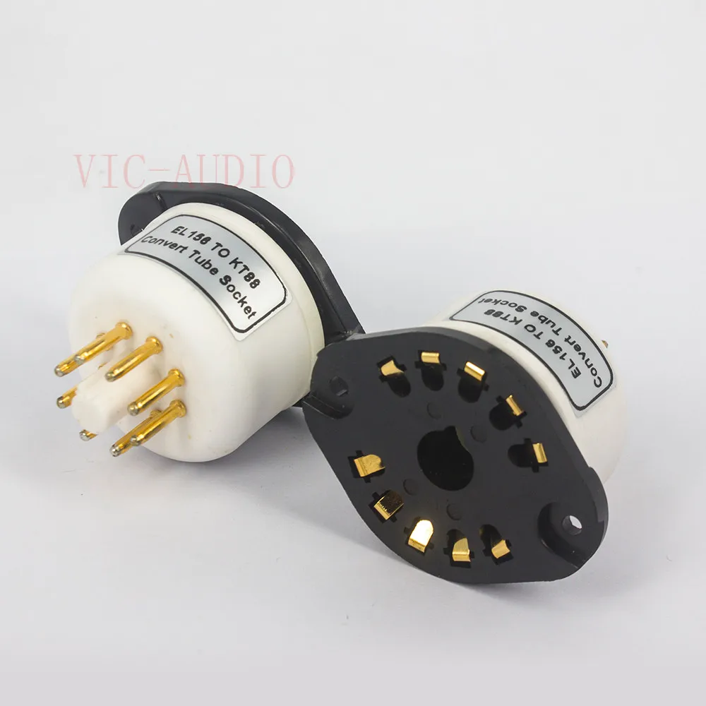 1Piece Telefunken EL156 TO KT88 Shuguang EL156 Convert Tube Socket DIY Audio Vacuum Tube Adapter Socket Converter Amplifier DIY