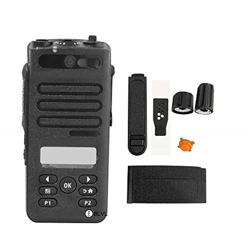 PMLN5810-Kit de reparación de walkie-talkie, cubierta de carcasa negra para Radio portátil XIR P6620 DEP570 XPR3500