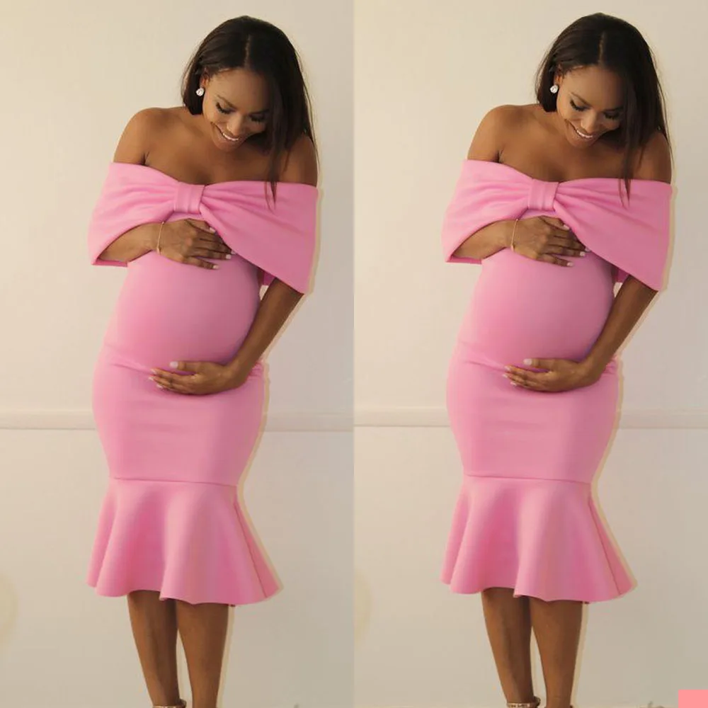 

Maternity Graceful Wedding Sleepwear Elegant Mermaid Dress Knee Length Customize Evening Gown