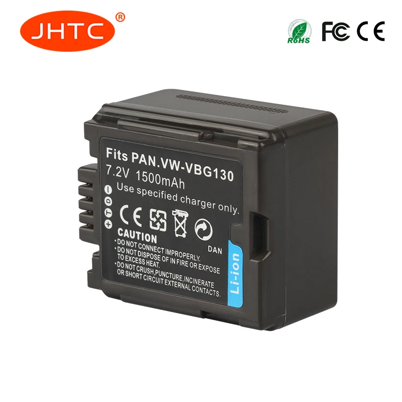 VW VBG130 bateria 1500mAh dla Panasonic VW-VBG130 VW-VBG070 VW-VBG260 SDR-H20 SDR-H28 SDR-H258 HDC-SD1 aparat fotograficzny