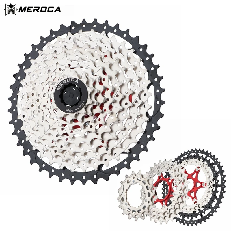 MEROCA MTB Cassette 8/9/10/11/12 Speed 40/42/46/50/52T Mountain Bicycle climbing Freewheel Bicycle Sprocket For Shimano/SRAM