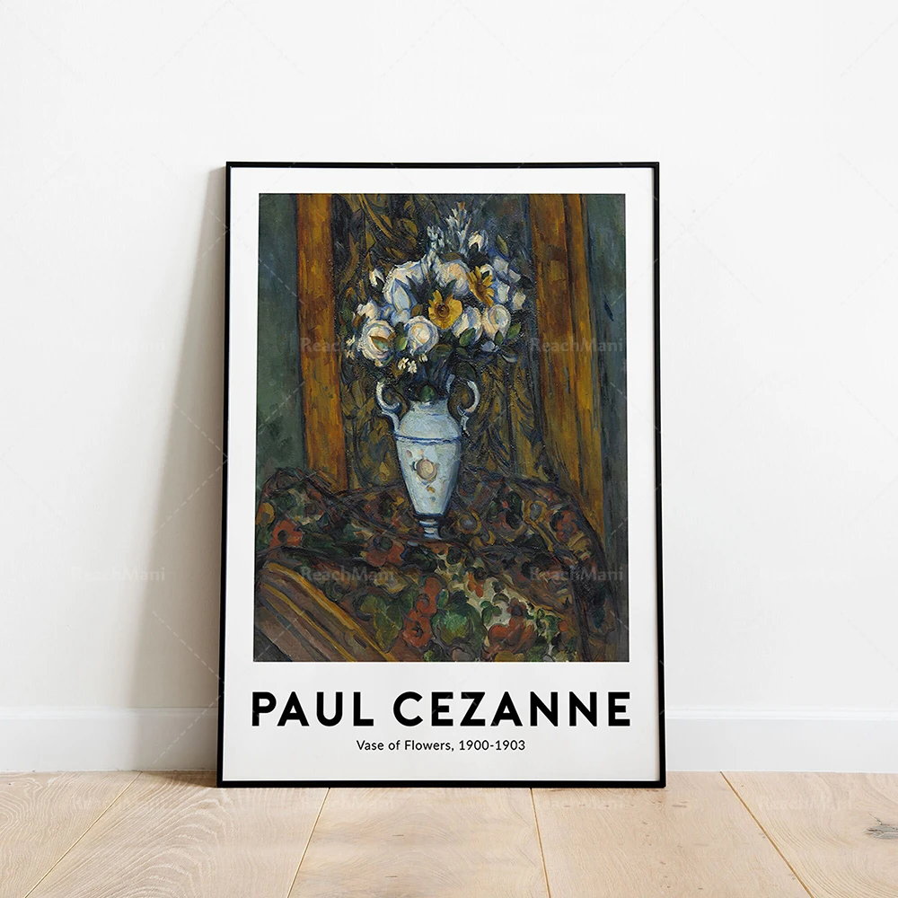 Paul Cezanne - Five Bathers, Vase, Anthony Wallabregg Exhibition Poster Canvas Print Gift