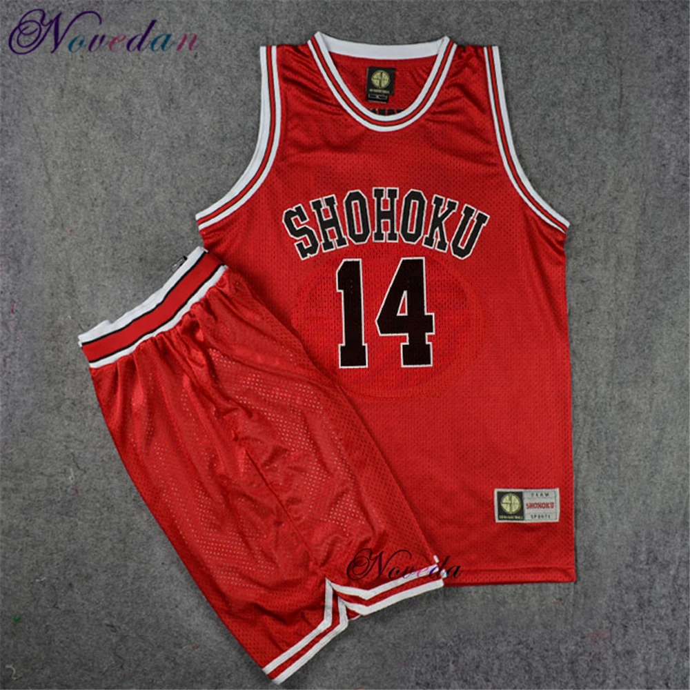 Slamdunk Jersey Shohoku School Basketball Team Kaede Rukawa Hanamichi Sakuragi Shirt Sports Wear Uniform Anime Cosplay Costume