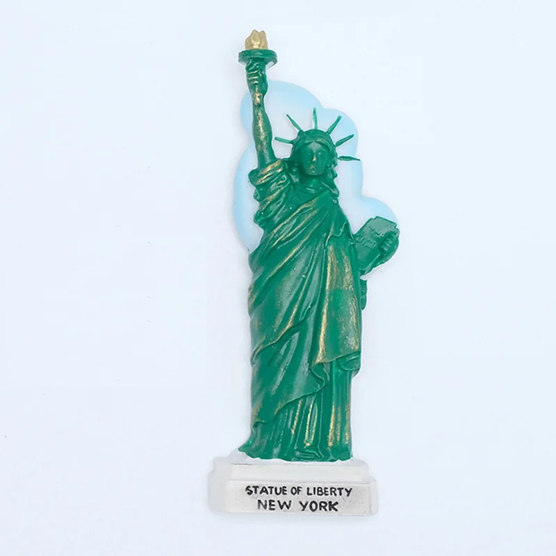 Tourist souvenirs America statue of liberty USA flag New York 3d refrigerator fridge magnets collection gifts home decoration