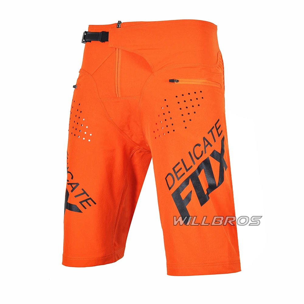 

Motocross Racing Delicate Fox Shorts Mountain Bicycle Offroad Sport Summer Short Pants Men Woman Unisex Orange