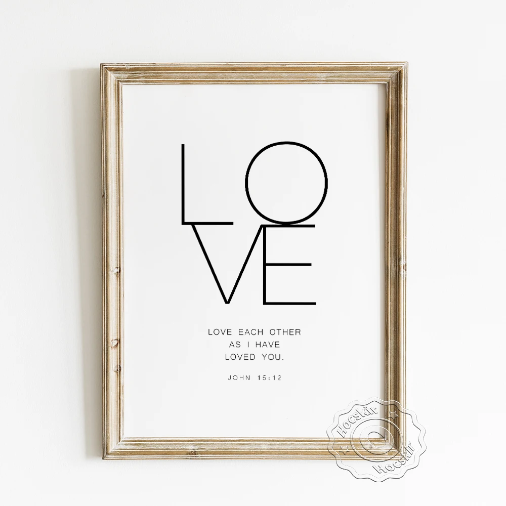 Faith Hope Love Bible Verse Prints Poster, Large Scripture Wall Picture, Christian Wall Art, Modern Minimalism Home Decoration