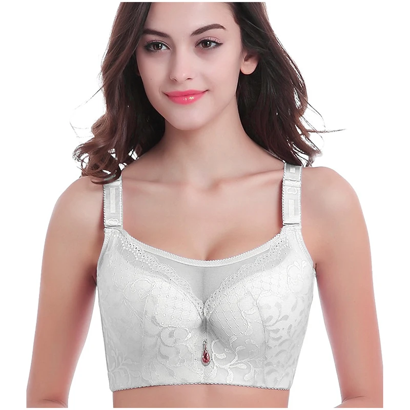 Sujetador de realce con cobertura completa de encaje para mujer, top de tubo, busto grande 80 85 90 95 100 105 110 115 C D DD E F G cup, ropa