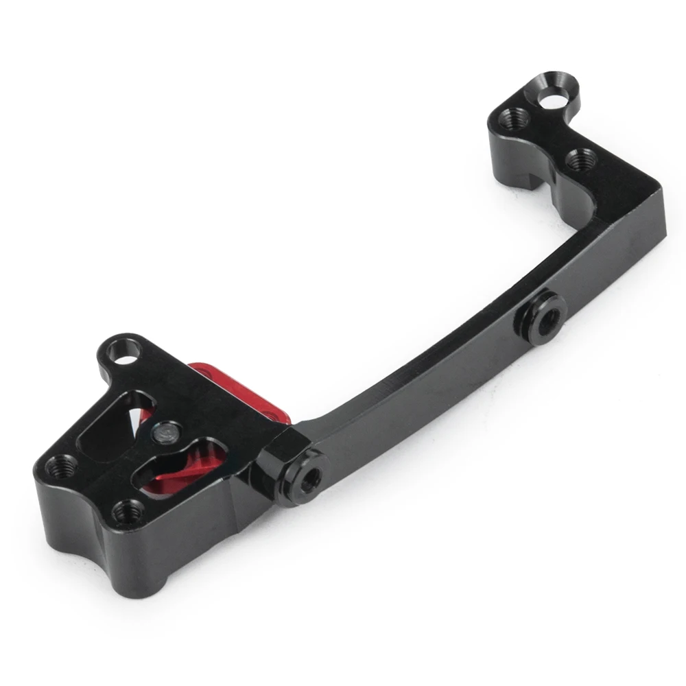 AXSPEED-Soporte de montaje de Servo de dirección de aleación de aluminio para Axial SCX10 II 90046 1/10 coche trepador de control remoto, modelo de camión, piezas de mejora