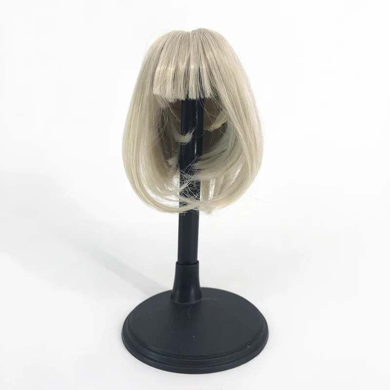 1/6 1/4 BJD/SD Doll Wig with Bangs Short Hair Doll Accessories Wavy Bobo Style Wig Head Circumference 16-20cm