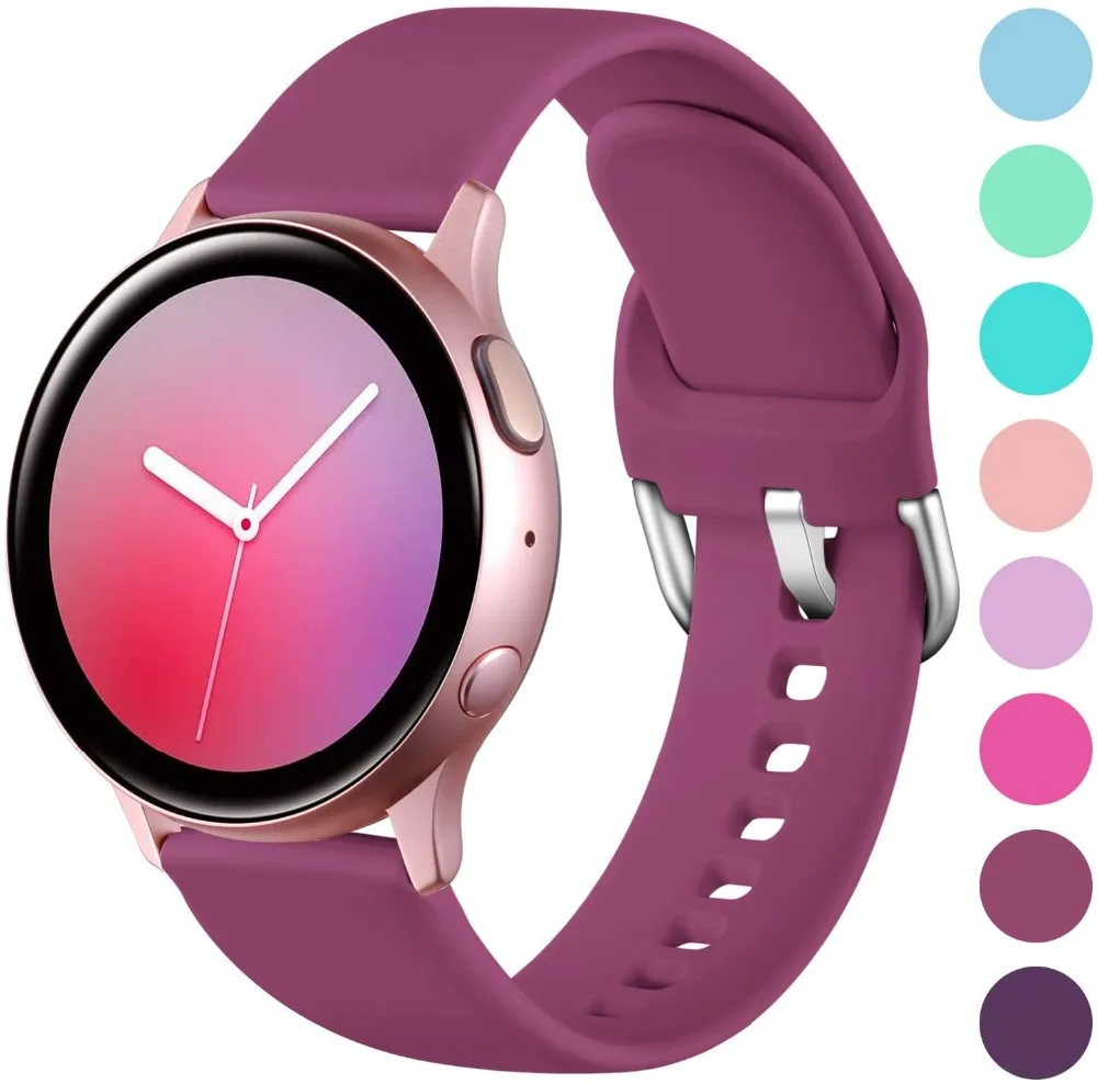 20 مللي متر سيليكون SmartWatch حزام ل Garmin Vivoactive 3 /3 الموسيقى/فيفوموف HR /Forerunner 245/245 متر 645 Ven معصمه سوار