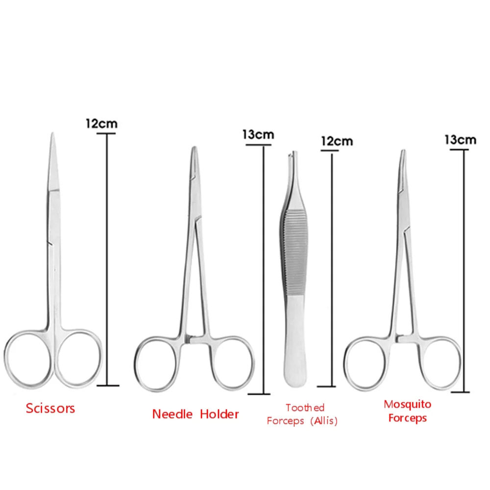 Kit de entrenamiento de sutura de goma de dientes orales, piel humana Artificial de silicona, tipos comunes de heridas dentales, práctica y