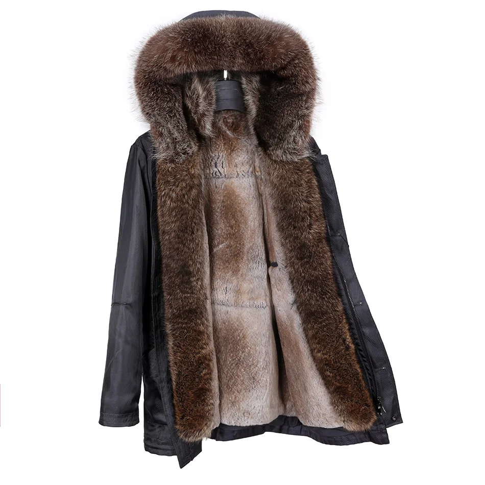 Fur-Trim Hooded Parka — product detail 12
