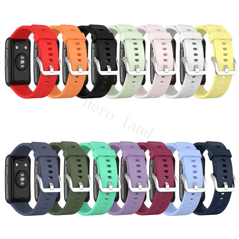 Silicone Watchband For Huawei Watch Fit /fit new /FIT Special B39 Strap Smart Band Wriststrap Bracelet Accessories with tool hot