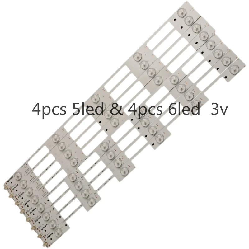 40-80PCS/LOT original quality LED48M2600B LED49R90U LED49R6200U 49F2600N led strip 35020501 35020500