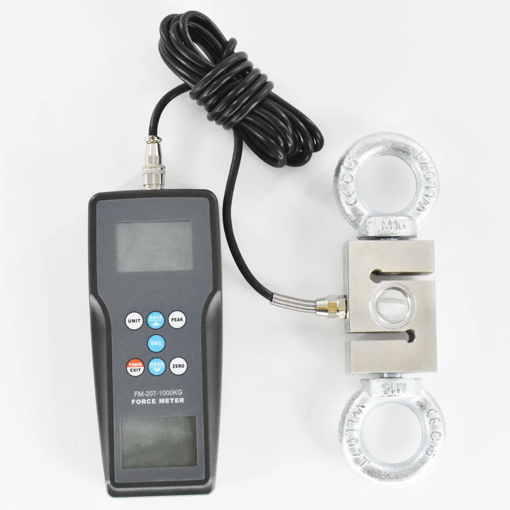 

Force Gauge Digital Push Pull Tester 9800N,1000kgf,2200Lbf Tension Meter FM-207-1000K