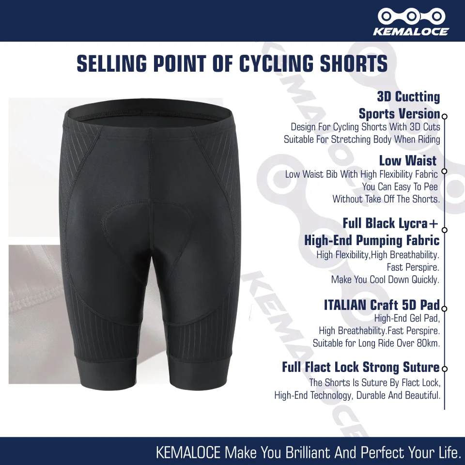 KEMALOCE Cycling Shorts MTB Men Shorts 2022 Summer Cycling Trousers Women Bicycle Short Tights Pro Bike Bicycle Team