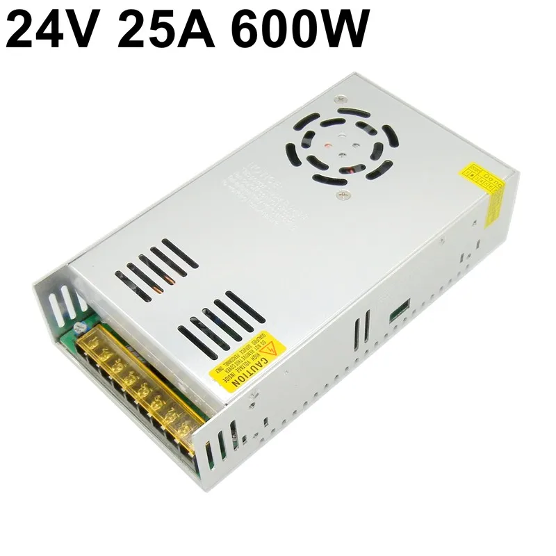 

Single Output Regulated Switching Power Supply 24V 25A 600W Transformers 110V 220V AC TO DC SMPS for LED Strip Lamp Light