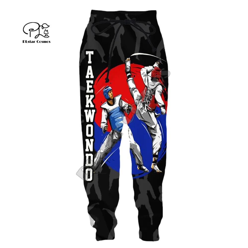 Cosplay Martial Arts Sports Taekwondo Sportswear Men/Women Streetwear 3DPrint Harajuku Casual Jogger Sweatpants Trousers Pants 7