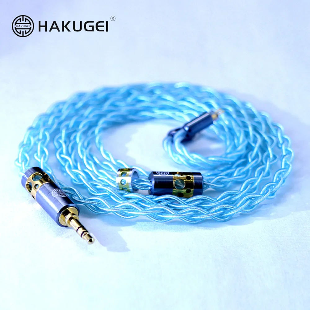 FENGRU HAKUGEI GALAXY Litz Silver Plated OCC 2Pin 0.78mm MMCX QDC HiFi Earphone Upgarade Cable for Shure SE215 S8 KXXS