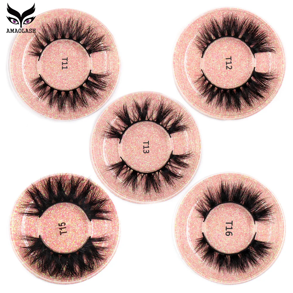 AMAOLASH Eyelashes Mink Eyelashes Thick Natural Long False Eyelashes 3D Mink Lashes High Volume Soft Dramatic Eye Lashes Makeup