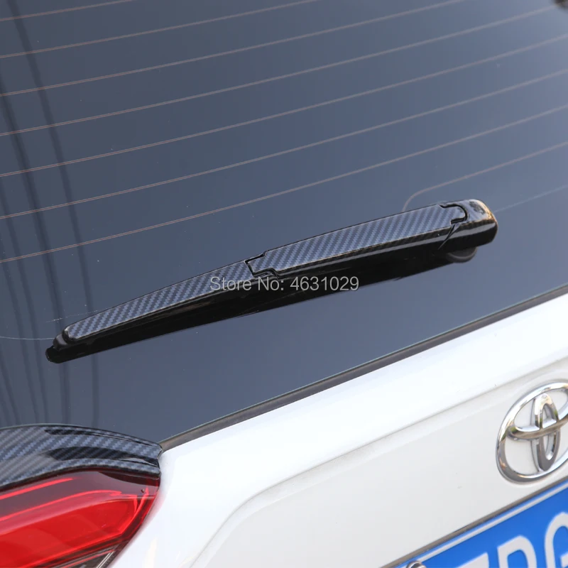 A Little Change ABS chrome car Rear wiper cover Arm Blade Cover Trim Overlay Garnish Molding for Toyota RAV4 2019 2020