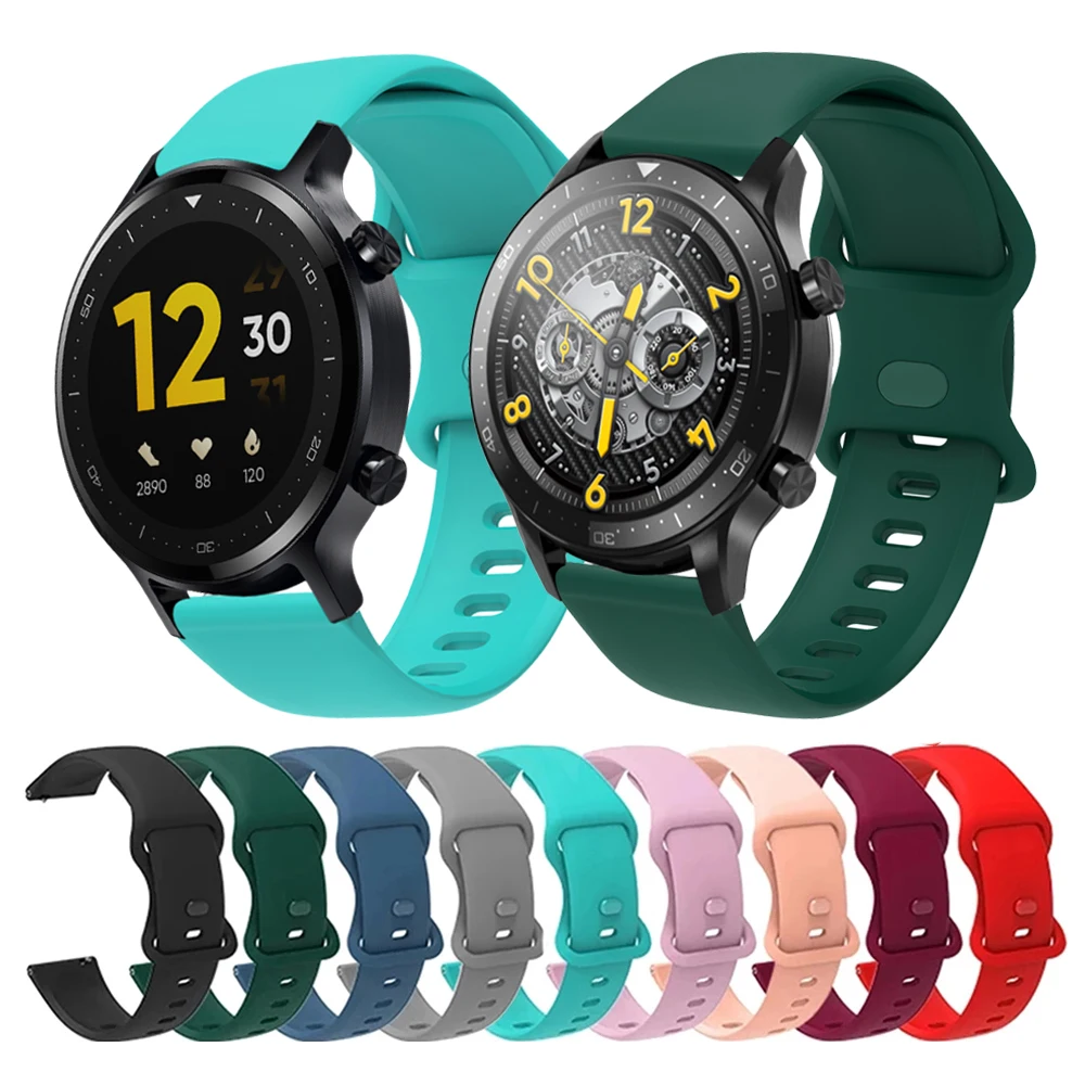 Für Realme Uhr 2 / 2 pro Weiche Silikon armband 22MM Strap Smart Armband Ersatz Armband Für Realme Uhr S/S pro gürtel