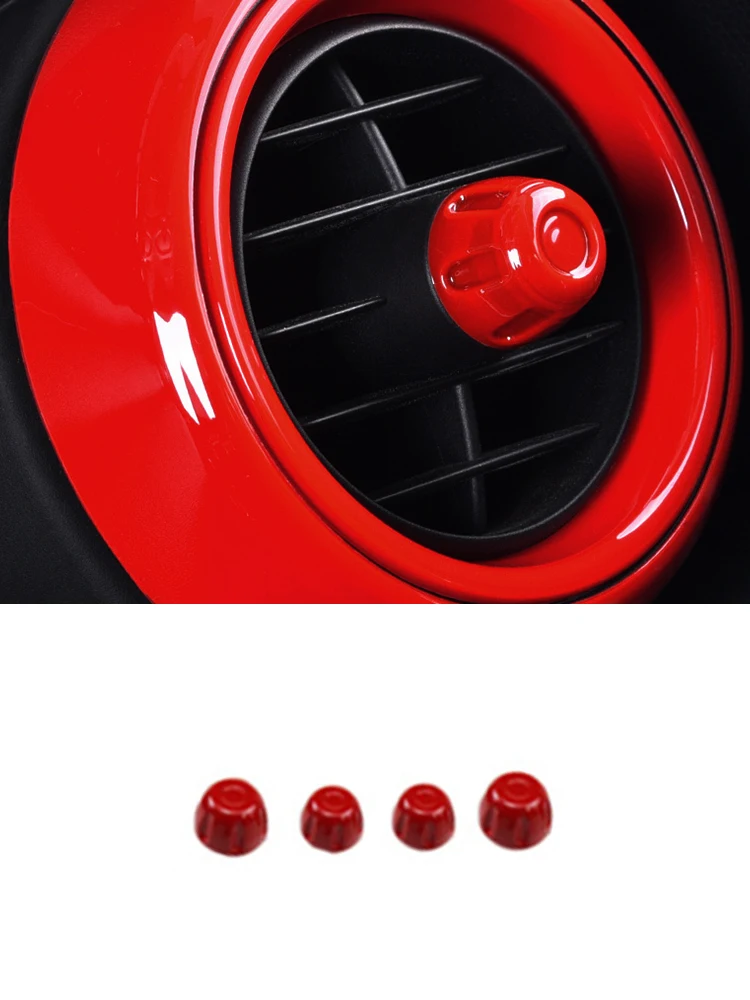 Car Air Conditioning Air Outlet Knob Decorative Cover For MINI ONE COOPER Clubman F55 F56 F57 Car Accessories Interior Styling