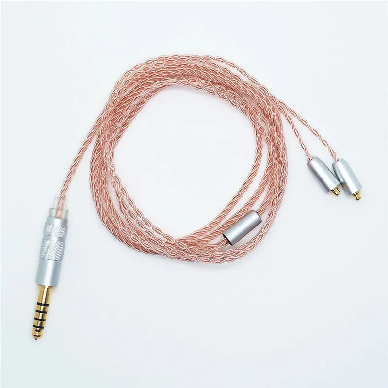 Pirole HIFI 4.4 مللي متر متوازن Mmcx تحديث استبدال 6N OCC كابل صالح لسماعة Shure SE535 SE235 SE215 UE900 Westone