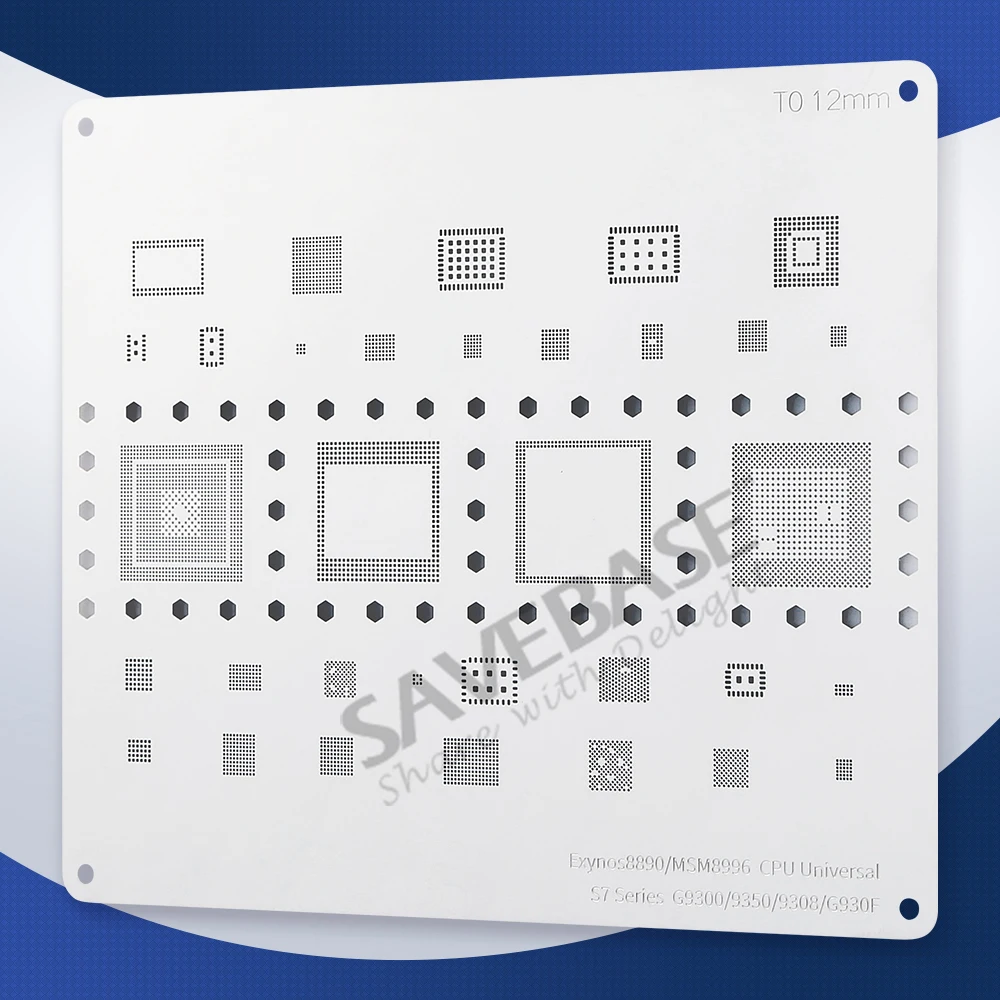 SAVEBASE (1Pc/2Pcs/3Pcs Optional) BGA Heated Directly Reballing Template for Samsung S7