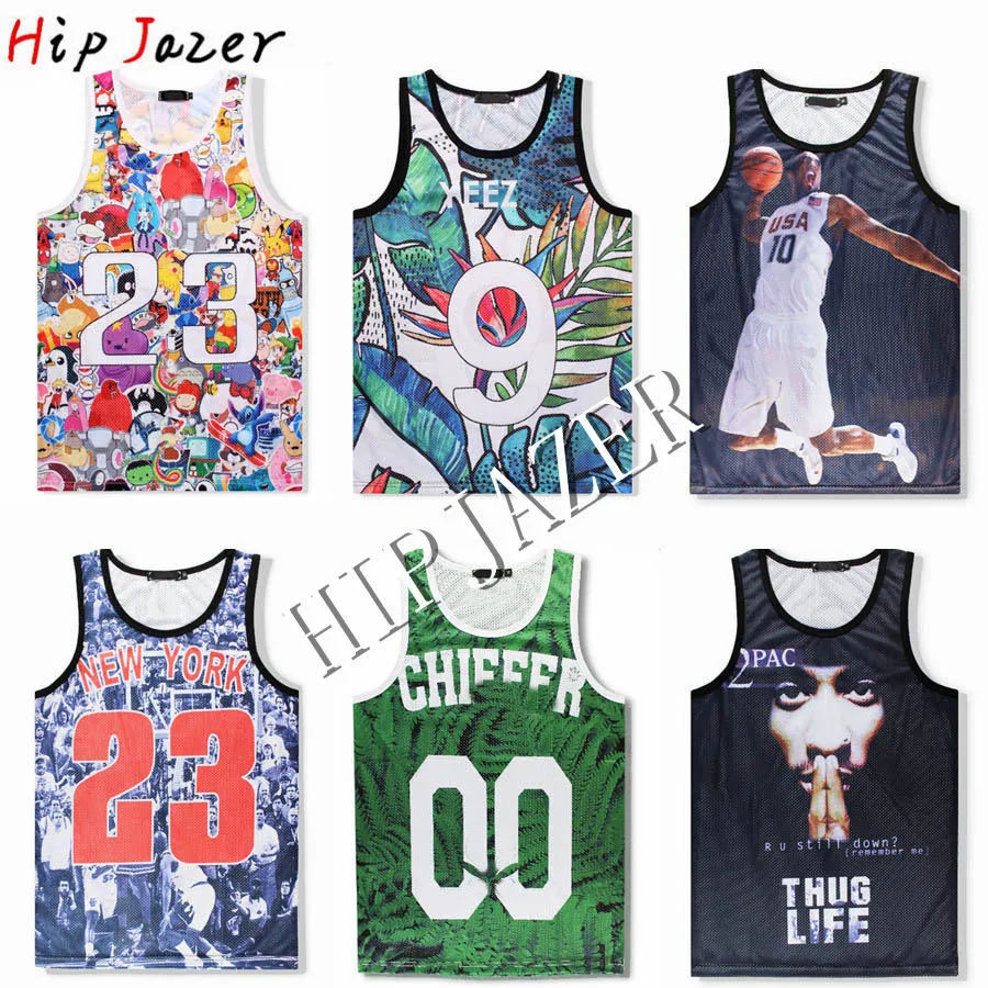 

2023 NEW ARRIVED 3D Print Hiphop Street Slam Tops Basketball Jersey CARTOON SUMMER Sand Beach Sport Training 23# Shirts