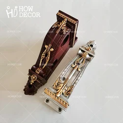 Artist room accessories plaster carve Roman Curtain holder Palace Baroque rod stick Single rod Wall bracket curtain rod holder