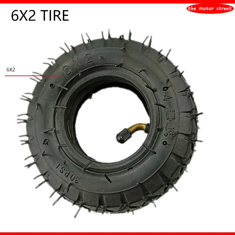Juego de neumáticos exteriores y tubo interior de 6 pulgadas, 6x2, para patinete eléctrico, silla de rueda, camión F0, carrito neumático, bicicleta de aire