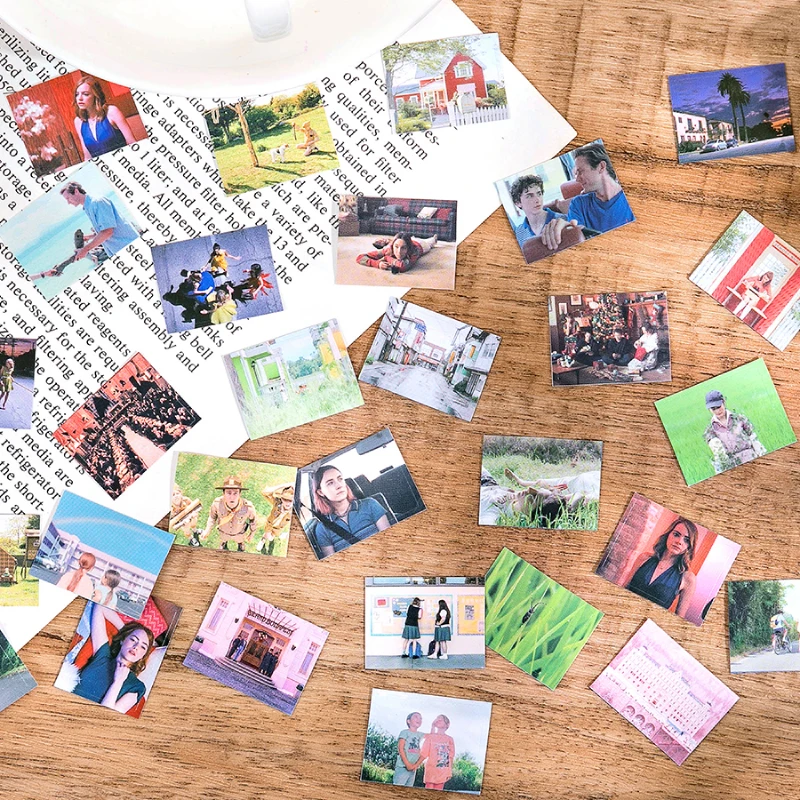 2 szt. Seria filmów naklejki księga gości materiał DIY pamiętnik album dekoracyjne naklejki papiernicze filmy proszę zadzwoń do mnie po imieniu