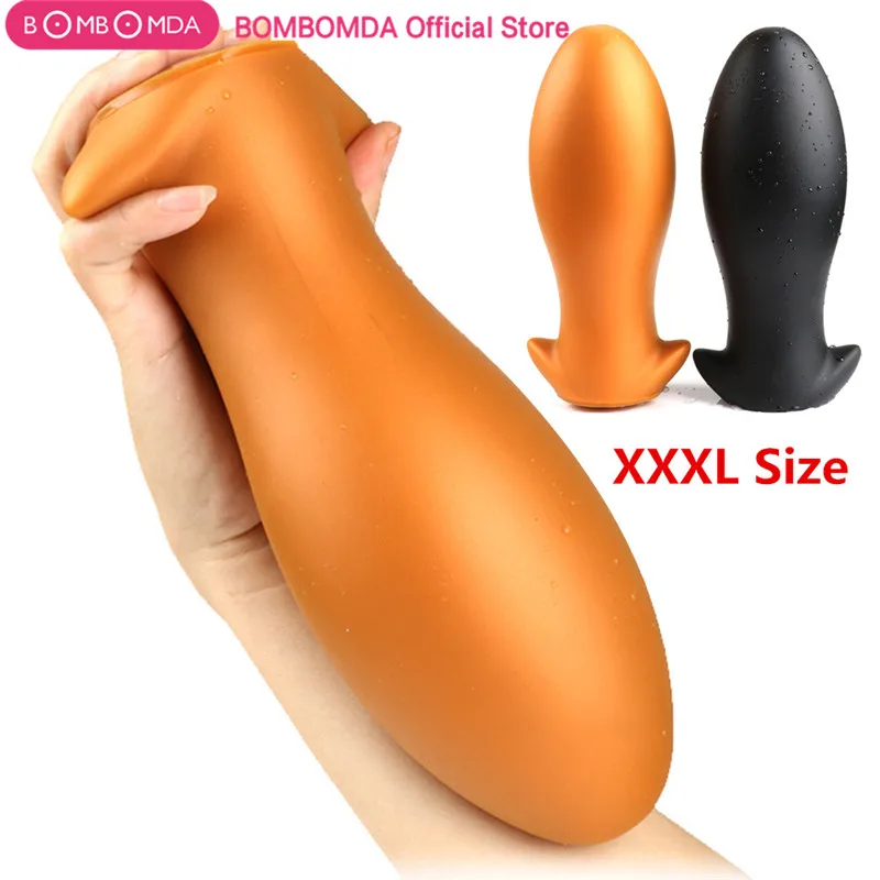 Soft Egg Butt Plug Big Anal Plug Silicone Anal Vaginal Dildo Plug Ball Prostate Anus Expander Erotic Anal Sex Toys For Woman Men