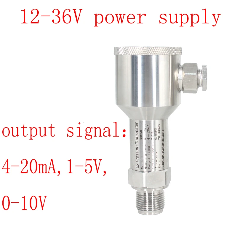 Przeciwwybuchowy przetwornik ciśnienia Czujnik ciśnienia 4-20mA 1-5V 0-10V Automatyczne urządzenie ciśnienia Wykrywanie ciśnienia QDX50