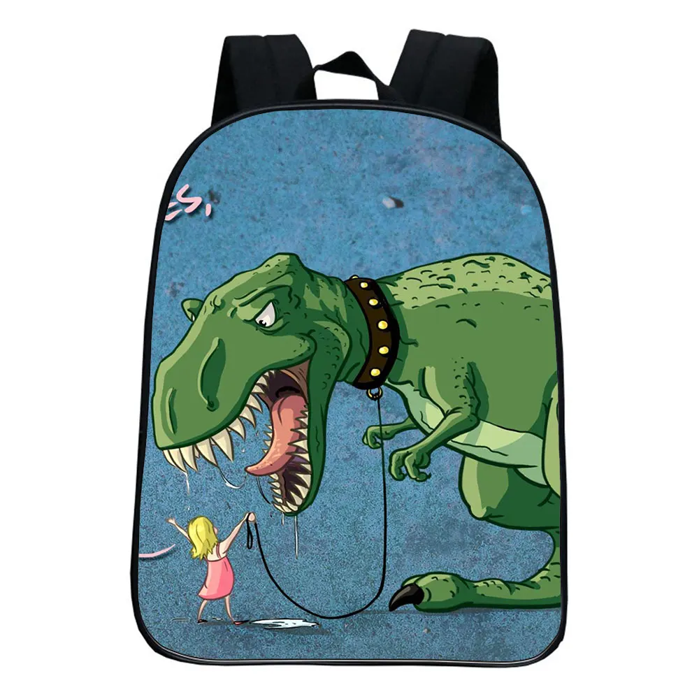 NEW Dinosaur Backpack Children 12 Inches 3D Cartoon Bag Kindergarten Rucksack Baby Boys Girls Kids Anime Knapsack Mochila