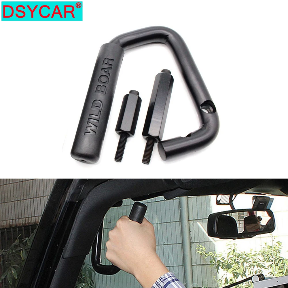 DSYCAR 1Set Car Interior Metal Armrest Grab Handles Off Road Accessories Fit For Jeep For Wrangler