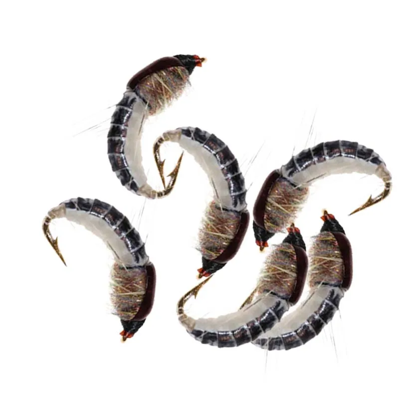 Moscas Scud realistas para trucha – ninfa serpentina - imagen 4