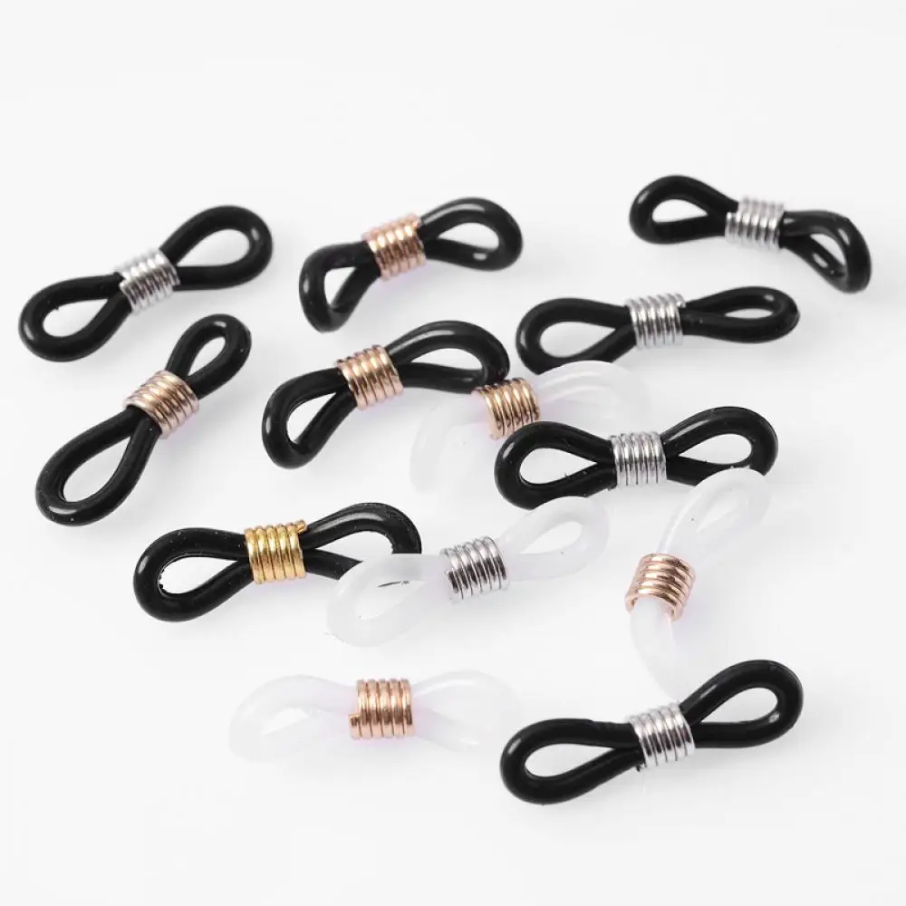 50Pcs/Lot Eyeglasses Spectacles Chain Glasses Retainer Rope Sunglasses Cord Holder Strap Retainer End Loop Connector Findings